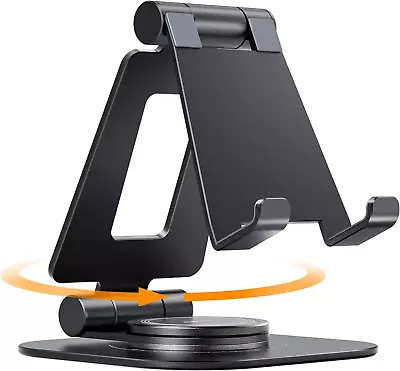 Nulaxy 360 Rotating Cell Phone Stand Fully Adjustable Foldable Desktop Phone Ho • $10.90