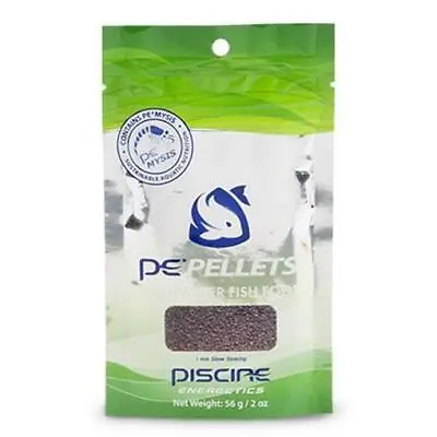 Piscine Energetics PE MYSIS Pellets 1mm Freshwater Omnivore Fish Food 2 Oz / 56g • £7.68