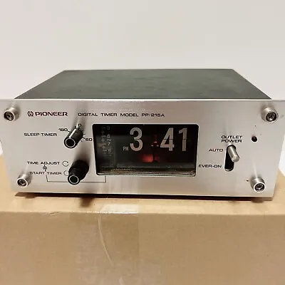 VINTAGE Pioneer Flip Digital Clock PP-215A 50Hz Space Age Mid Century Japan 002 • $108.89