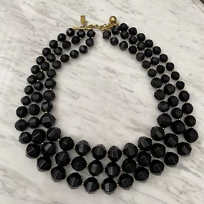 Kate Spade Black Tiered Necklace • $40