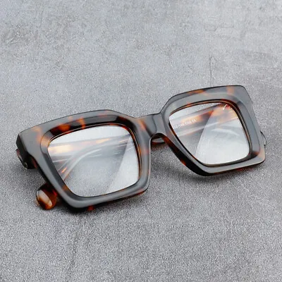 Thick Acetate Retro Square Eyeglass Frames Women Men Spectacles Glassses • $25.99
