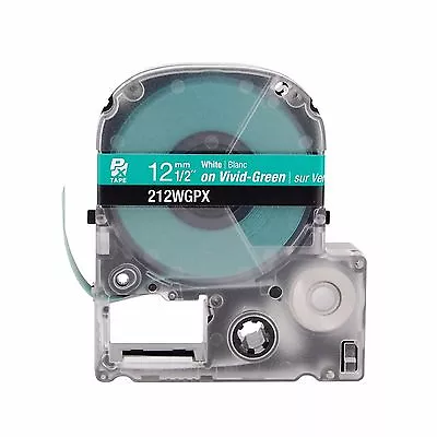 K-Sun 212WG White On Green PX Tape 1/2  KSun Epson 212WGPX • $17.94