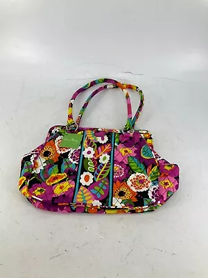 Retired Vera Bradley 12299-127 Frame Bag Va Va Bloom Shoulder Purse 10  X 12  • $49.49