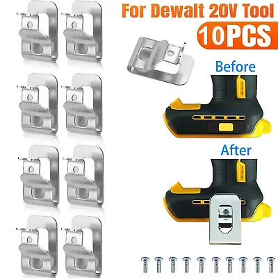 10X Replacement Belt Clip Hooks Set For Dewalt 20V Tools DCD980 DCD985 DCD980L2 • $10.88