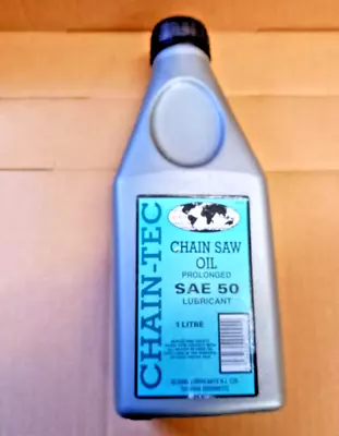 1 X SAE50  BAR & CHAIN OIL Mineral Based 1 LITRE  FOR ALL CHAINSAWS • £9.76