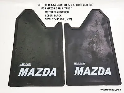 Use For Mazda 4wd 4x4 Off-road Mud Flaps Splash Guards Car Truck Rubber Black • $79.91