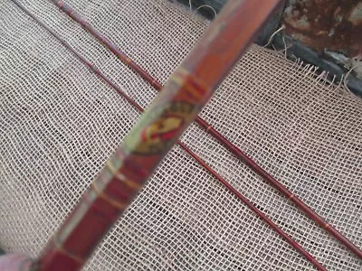 VINTAGE-8.5ft  MONTAGUE FLASH BAMBOO FLY ROD-EVC-ALL RODS ARE SOLID&STRONG-SHINY • $79.49