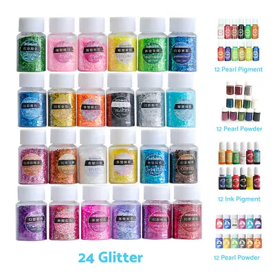 Pigment Glitter Ink Pearl Powder Pellet Epoxy Resin Colour Coating Craft Art DIY • $19.99