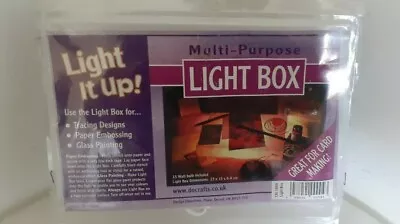 Multi Purpose Tilted Light Box For Card Making/Craft - Embossing Tracing Drawing • £8.99