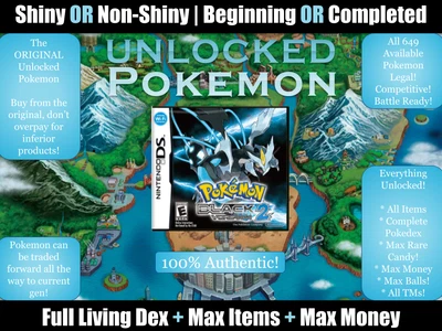 $192.99 • Buy Pick An Authentic UNLOCKED Pokemon Game! All Items! All Pokemon! DS/3DS Switch