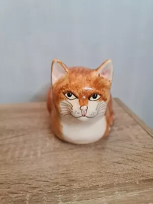 Vintage Babbacombe Pottery Ginger Tom Cat Ornament • £15