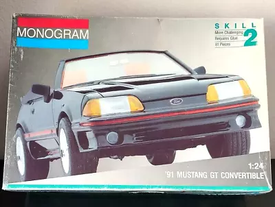 Monogram 1/24 1991 Ford Mustang GT Convertible Model Kit Complete? • $35