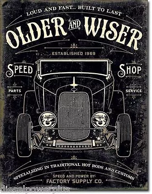 $29.99 • Buy Tin Metal Sign Speed Shop Parts Hot Rod Car Garage Muscle V8 Street Vintage 1963