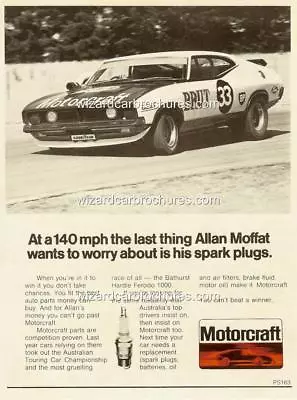 1974 Allan Moffat Xb Ford Falcon Brut 33 Motorcraft A3 Poster Ad Sales Brochure • $14.85