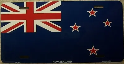 Aluminum National Flag New Zealand  License Plate  NEW • $17.50