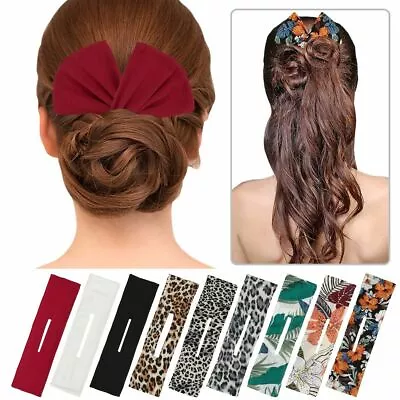 3/9Pcs Multicolor Deft Bun Maker For Hair Magic Donut Cloth Makers Clip French • $7.18