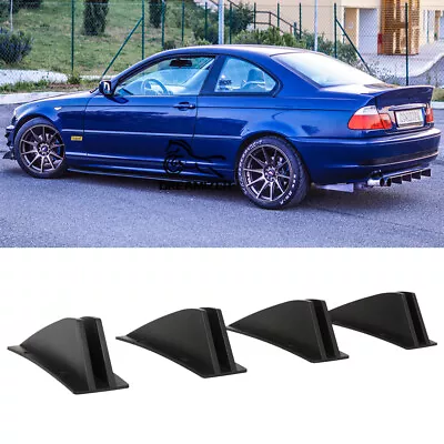 Rear Bumper Diffuser 4 Shark Fin Spoiler Lip Splitter For 3 Sseries E36 E39 E46 • $19.29