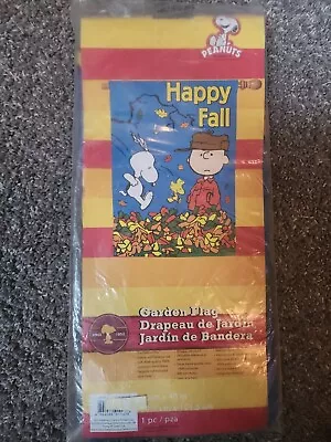 Peanuts Happy Fall Garden Flag • $29.99