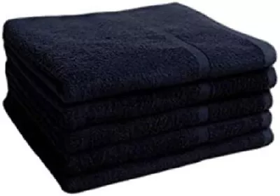 Black Chlorine Resistant Salon Hairdressing Towels 50 X 85 Cm • £29.99