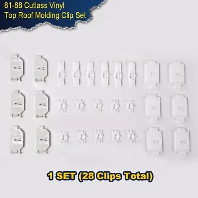 Fit For 81-88 Cutlass Vinyl Top Roof Molding Trim Retaining Mounting Clip 28pc • $10.34