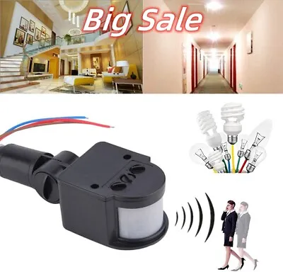 1/2/4Lot 180° LED Security PIR Infrared Motion Sensor Detector Switch Wall Light • $6.91