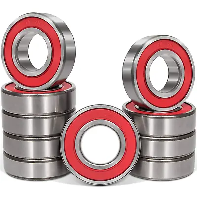 10 Pcs 6004-2RS(RS) Seal Bearings 20X42X12MmSteel And Double Rubber Seal • $21.82