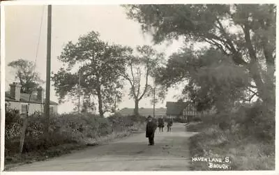 Real Photo Postcard Of Haven Lane Brough (near North Ferriby) East Yorkshire • £15