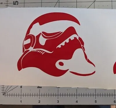 STAR WARS Stormtrooper Helmet Decal 4x3.5  You Choose Color • $3.19