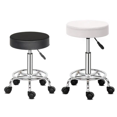 £21.99 • Buy New PU Leather Swivel Salon Barer Stool Hydraulic Rolling Massage Spa Chair