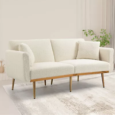 COOLMORE Velvet Sofa  Accent Sofa .loveseat Sofa With Metal Feet • $408.22