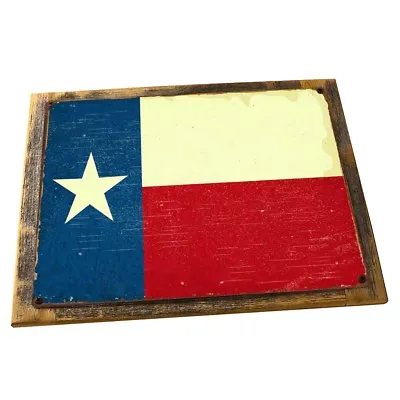 Texas Flag Metal Sign; Wall Decor For Home And Office • $89.99