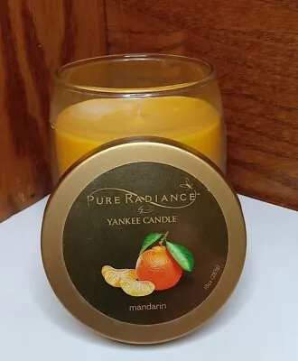 Yankee Candle Pure Radiance Rare Mandarin  Candle 10 Oz New Unused • £24.05