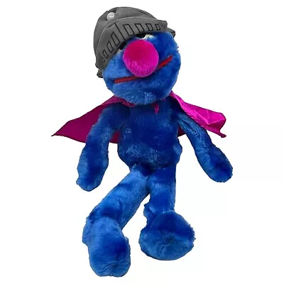 Vintage Applause Sesame Street Super Grover Plush 18  With Cape Stuffed  • $19.99