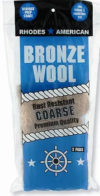 Bronze Wool 3 Pad Pack - Coarse • $7.95
