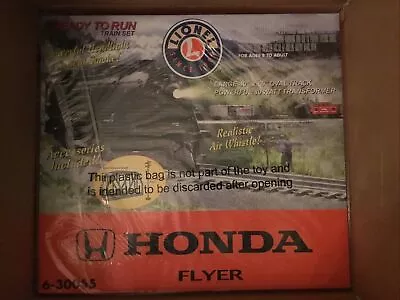 Lionel 6-30055 Honda Flyer O Gauge Train Set 40” X 60” Oval Track New Sealed • $175