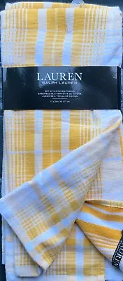BNWT Ralph Lauren Tea Towel Set Check Plaid (2 Towels In Set) Christmas Gift • £11.99
