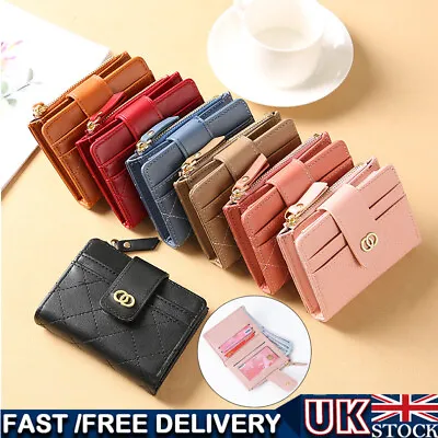 Ladies Short Small Money Purse Wallet Women Leather Folding Coin Card Holder UK • £4.99