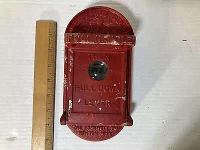 Gamewell Fire Alarm Call Box Station Fire Department Vintage Red • $167.95