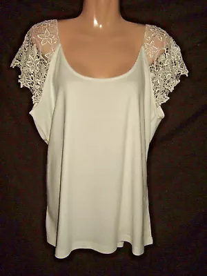 Changes By Together Size 24 Stretchy Lace Detail Party Top New With Tags • £8.99