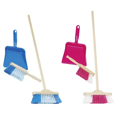 £13.99 • Buy Childrens Kids Cleaning Sweeping Brush Play Set Includes Broom & Dustpan Toy