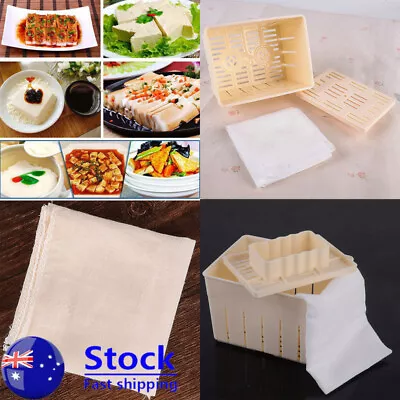 Tofu Maker Press Mold DIY Homemade Tofu Cheese Cloth Cuisine Making Machine NEW • $7.99