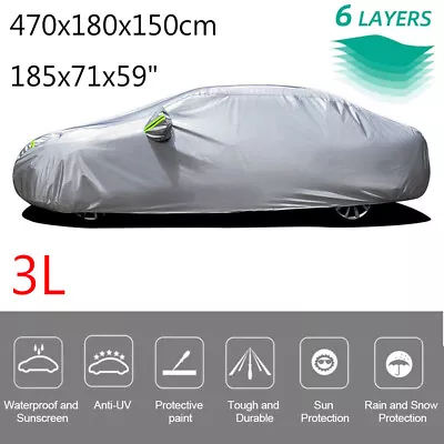 All Weather Car Cover Waterproof Full UV Protection Dust Resistant For Sedan US • $65.19