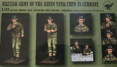 UK Ship 1:35 Scale Unpainted Resin Figure British Army Of The Rhein Tank Crew 17 • £7