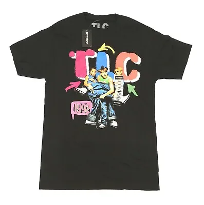 TLC Group 1992 Black Vintage Retro Hip Hop T-Shirt Size: S • $16