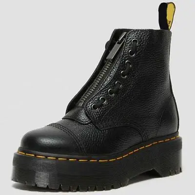 £58.79 • Buy Womens Retro Front Zip Flat Chunky Goth Punk Platform Ankle Biker Boots Shoes UK