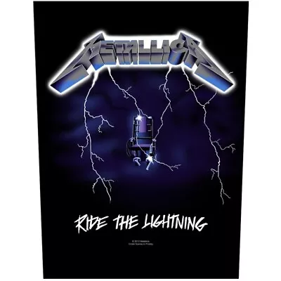 Metallica Ride The Lightning Jacket Back Patch Official Heavy Metal Band Merch • £12.40