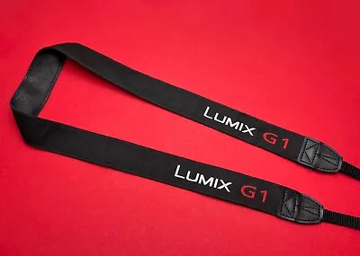 GENUINE! LUMIX G1 Panasonic Neck/Shoulder Camera Strap Black UNUSED! • £19.98