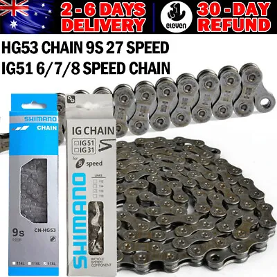 116 Links Bicycle Chain CN-HG53 LX 9 Speed Deore Mountain Bike Chains IG51 Chain • $16.86