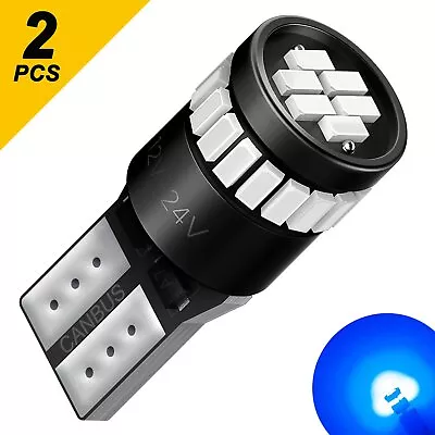 AUXITO T10 LED Blue Interior Light Parker Bulb Wedge Globes CANBUS Super Bright • $14.99