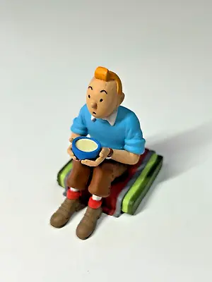 Tintin Sitting With Bowl Figurine - Rare And Out Of Production • $19